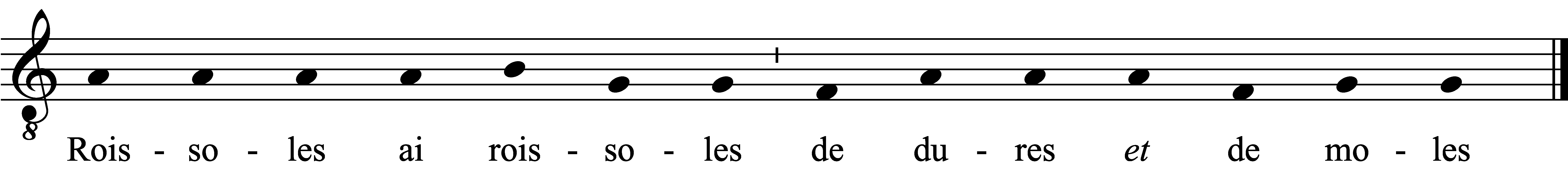 Refrain musical notation